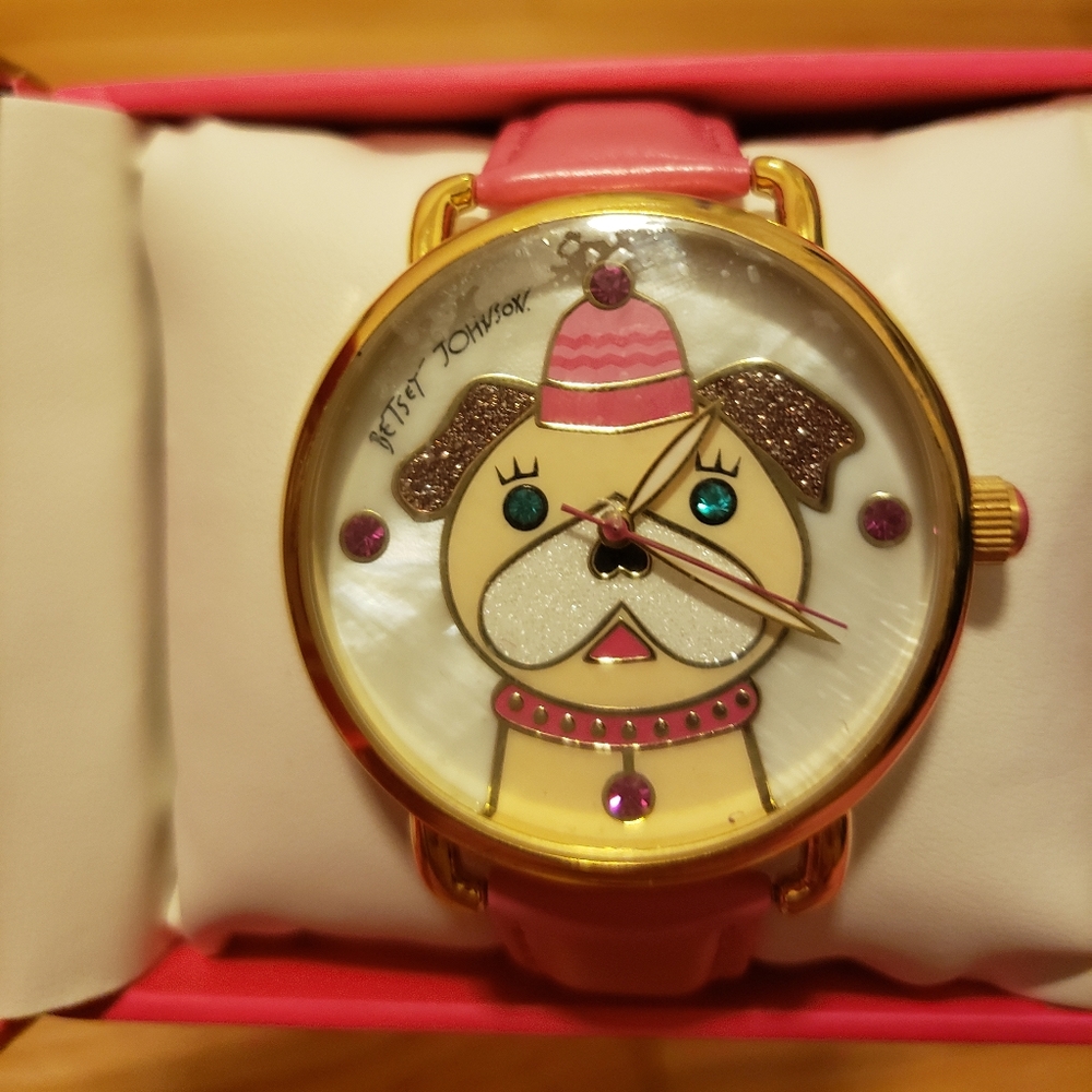 Betsey Johnson Pug Dog Watch